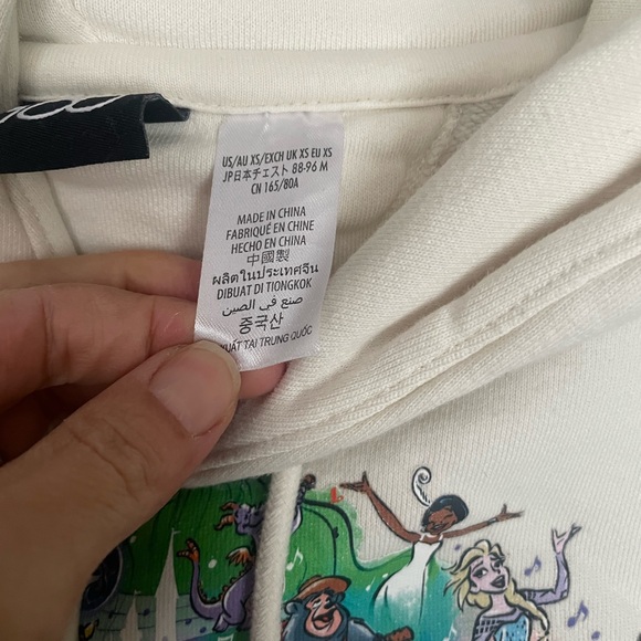 Disney 100 years of music and wonder Hoodie with Colorful Graphic Sz XS - Picture 5 of 8